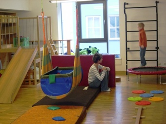 Josefine Ostner bei der Arbeit