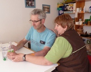 Josefine Ostner bei der Arbeit