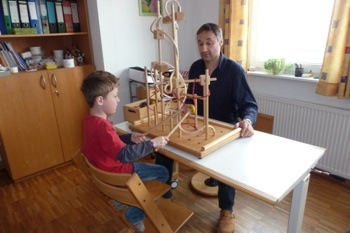 Rolf Diefenthaler bei der Arbeit